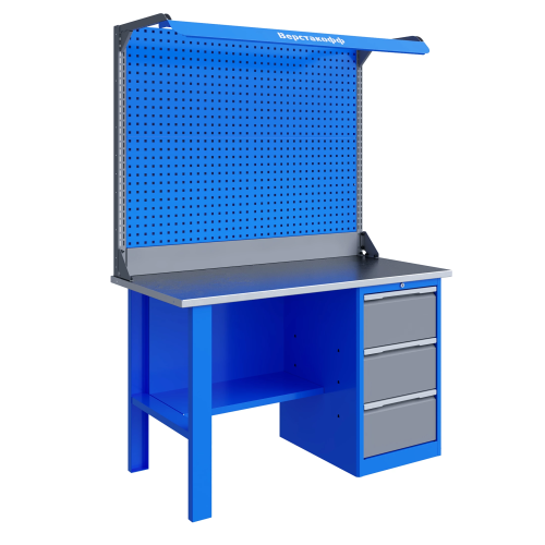 Верстак слесарный однотумбовый TNC 141.13.2-2F