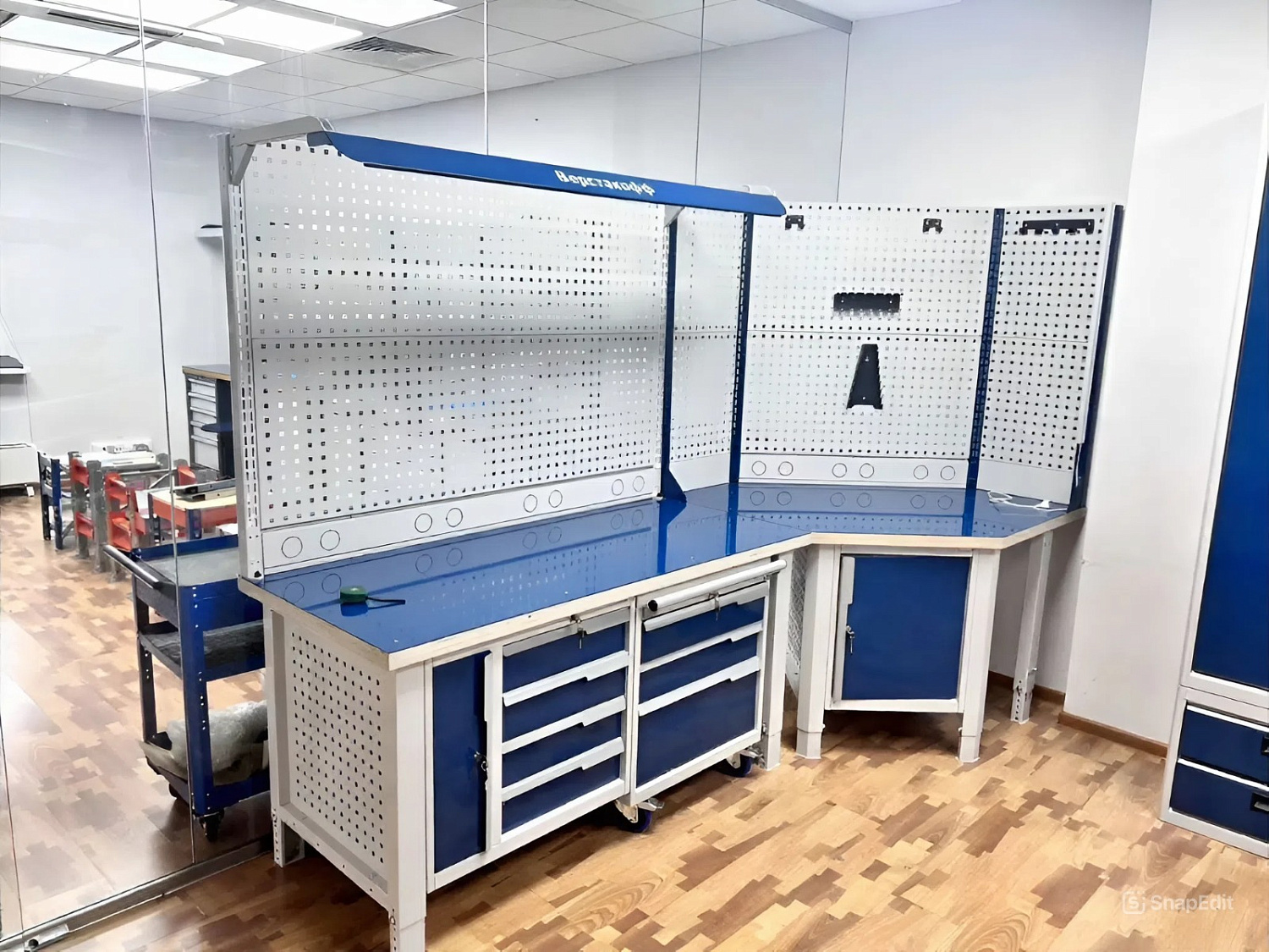 CTR 1432.S7L6.4-2 Верстак слесарный 2165x1393x743 мм