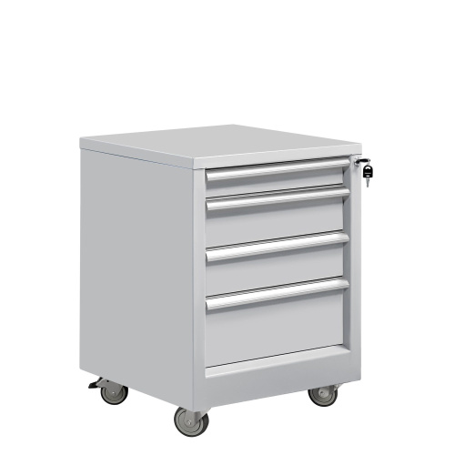 ТП-4 Тумба металлическая подкатная с 4 выдвижными ящиками 670х590х500 мм.